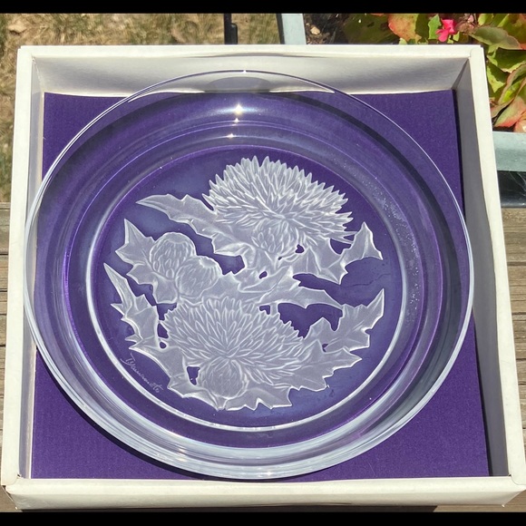 Vinardi crystal thistle plate - Picture 1 of 2